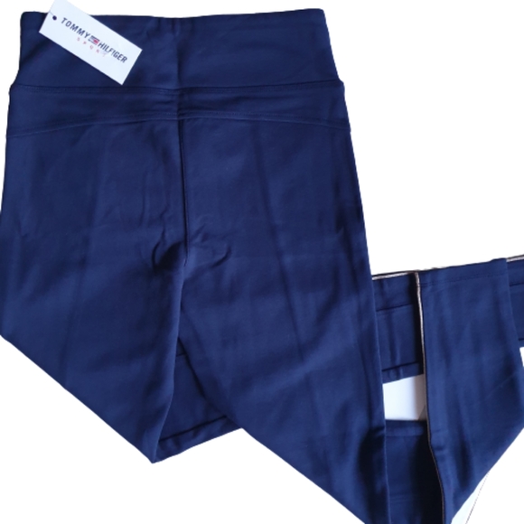 Tommy Hilfiger Sport Piped Leggings Dark Navy Blue Sz XS - Picture 6 of 9